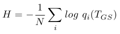 Average cross entropy