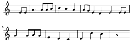 Minor seventh example